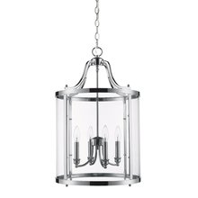 1157-4P CH - Payton 4-Light Pendant in Chrome with Clear Glass